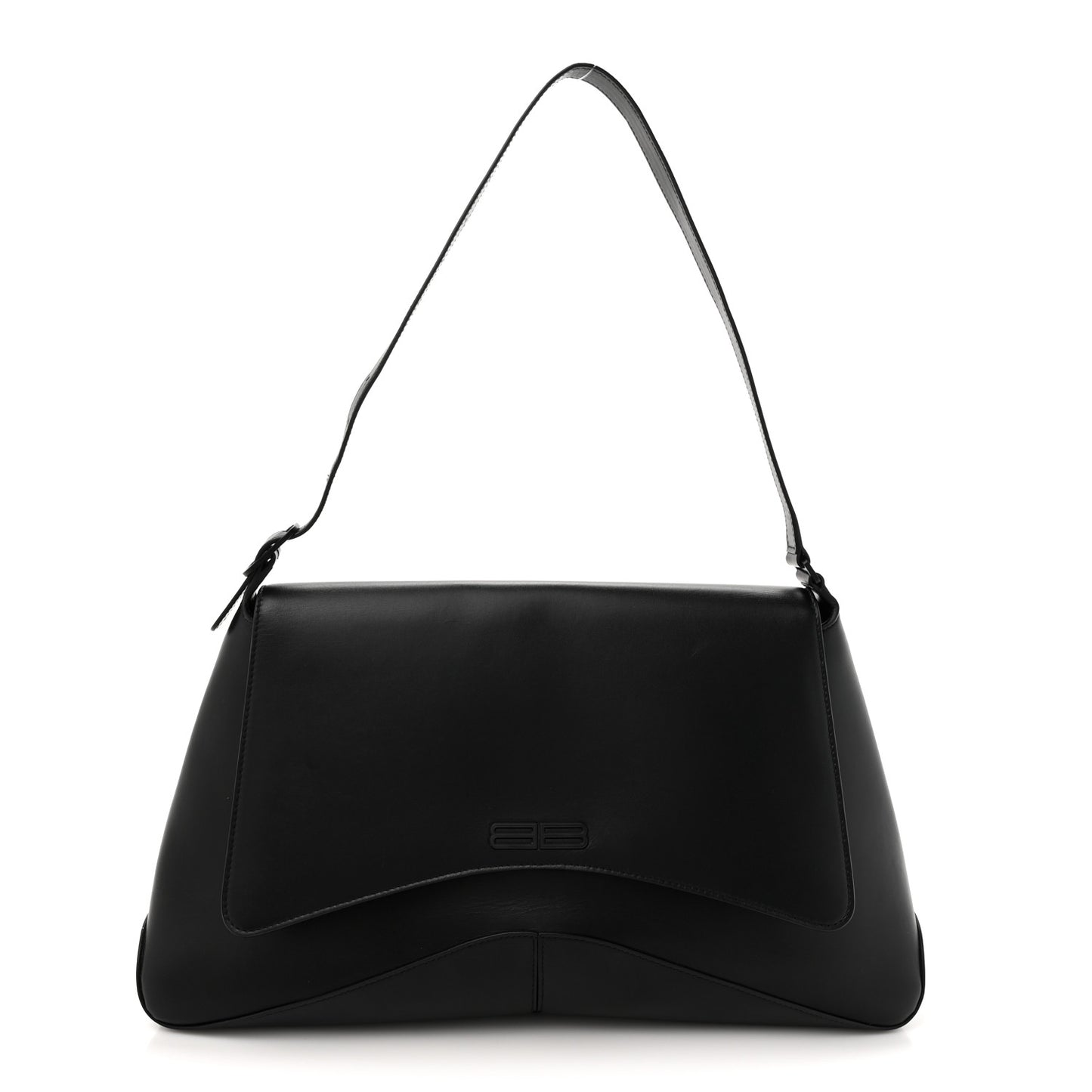 Box Calfskin XL XX Flap Bag Black