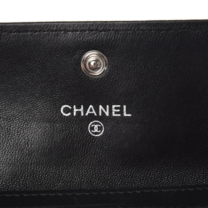 Chanel Lambskin Quilted Flap Card Holder Black 6 of 9