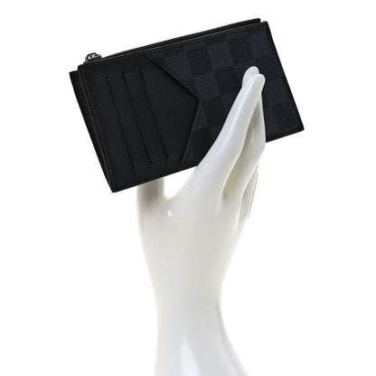 Louis Vuitton Damier Graphite Taiga Coin Card Holder 2 of 7