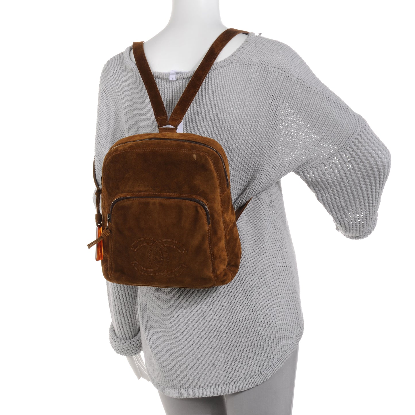 Suede Backpack Brown