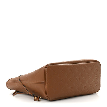 Louis Vuitton Empreinte Monogram Giant Neverfull MM Cognac 5 of 10
