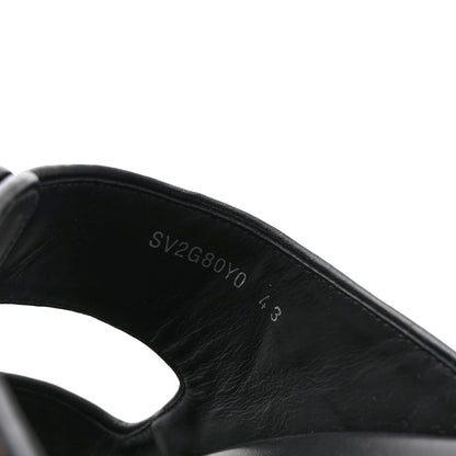Valentino Garavani Toile Iconographe Vlogo Mens Double Strap Slide Sandals 43 Fondant Black 9 of 10