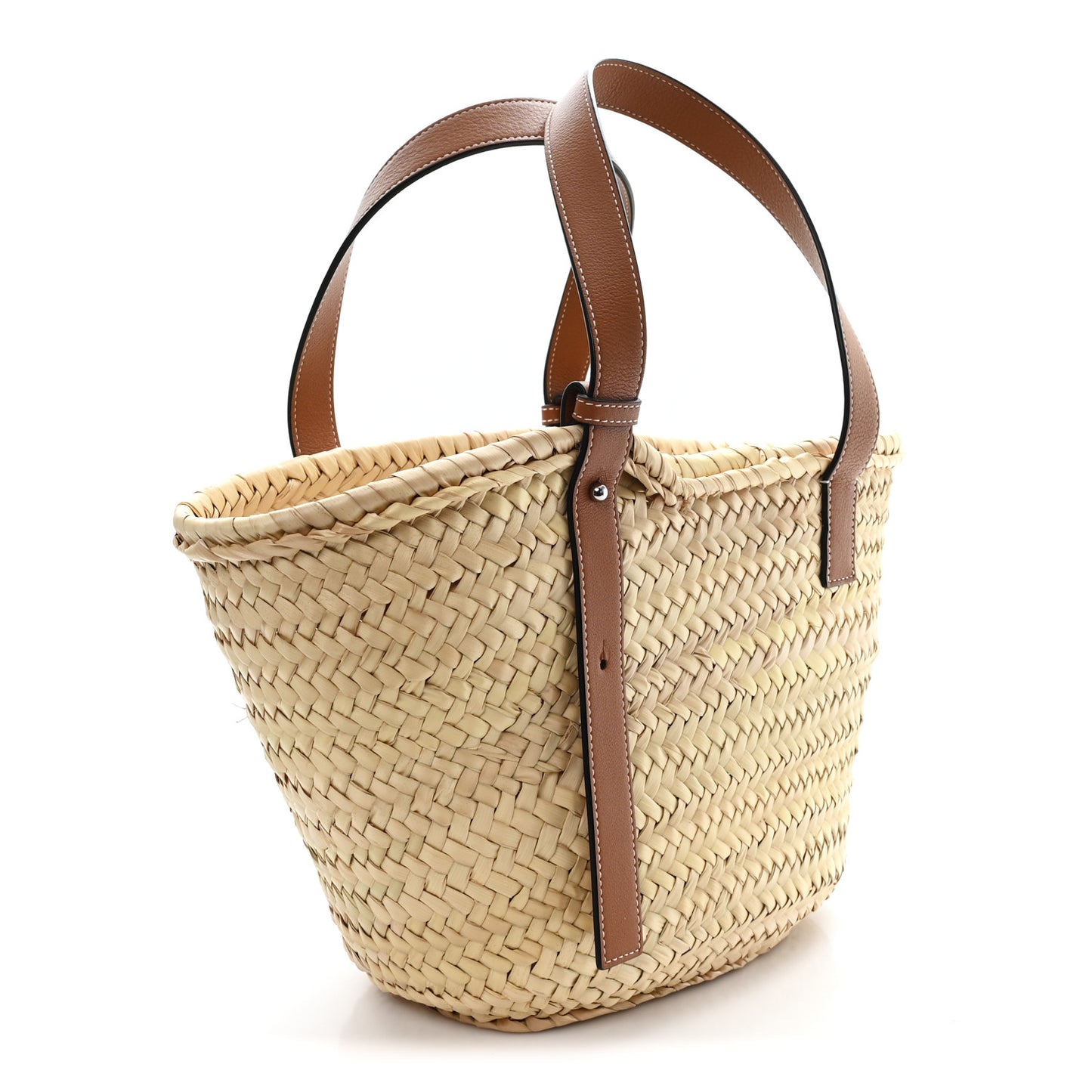 Raffia Basket Tote Bag Natural Tan