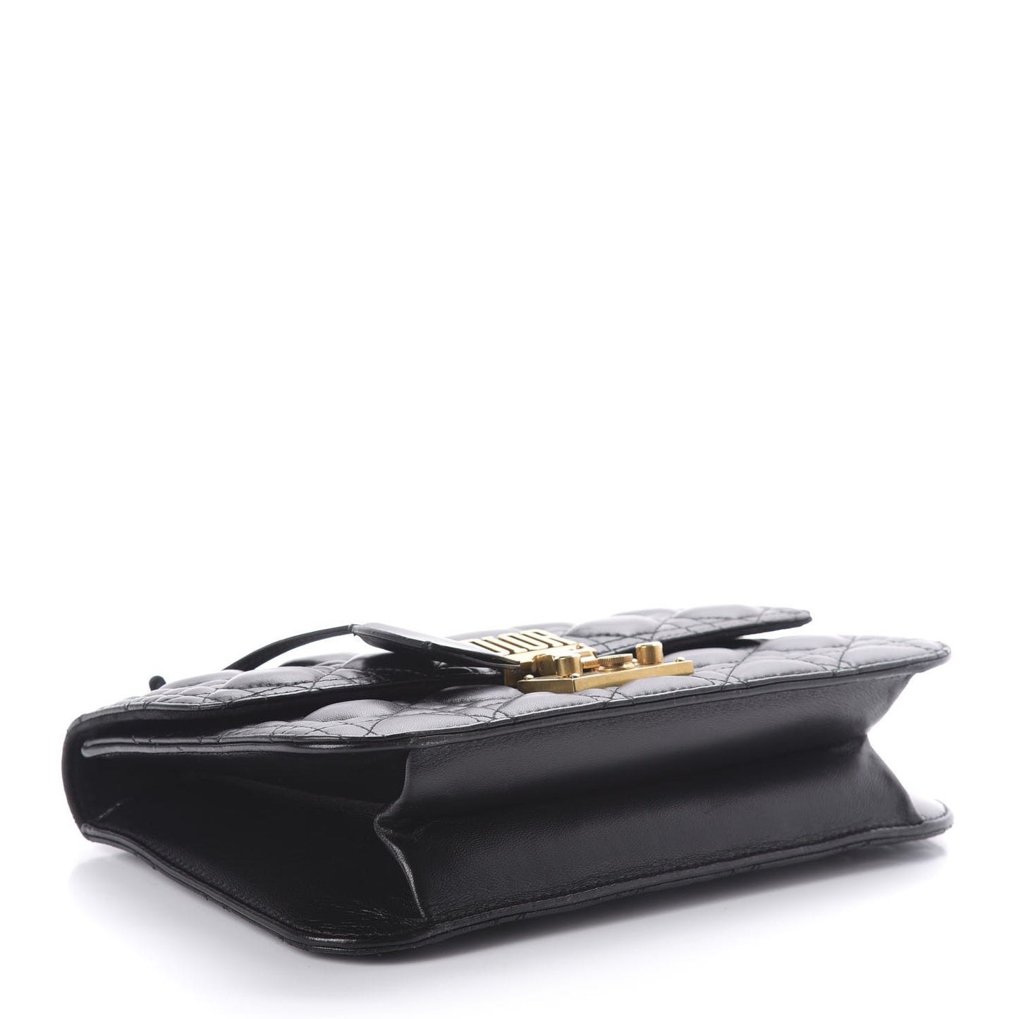 Lambskin Cannage Large Dioraddict Flap Bag Black