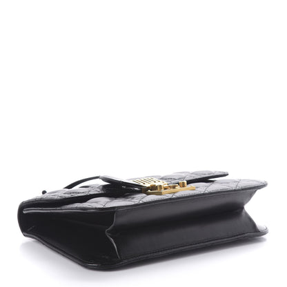 Christian Dior Lambskin Cannage Large Dioraddict Flap Bag Black 4 of 9