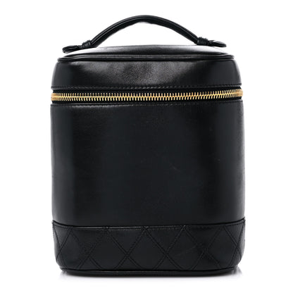 Chanel Lambskin Vanity Cosmetic Case Black 1 of 14