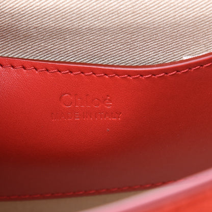 Chloe Calfskin Small Tess Bag Plaid Red 6 of 11
