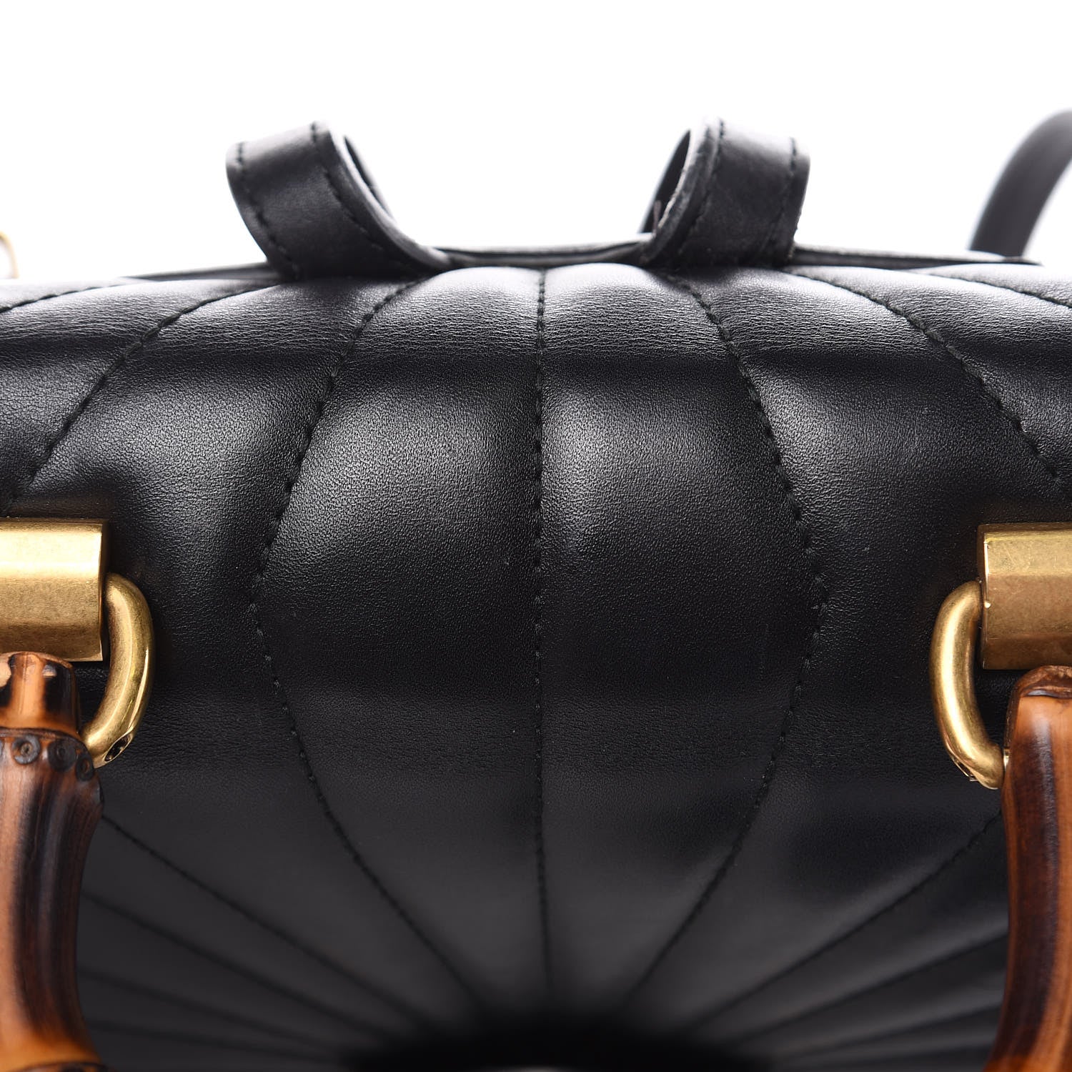 Gucci Calfskin Bamboo Trapuntata Queen Margaret Backpack Black 16 of 17