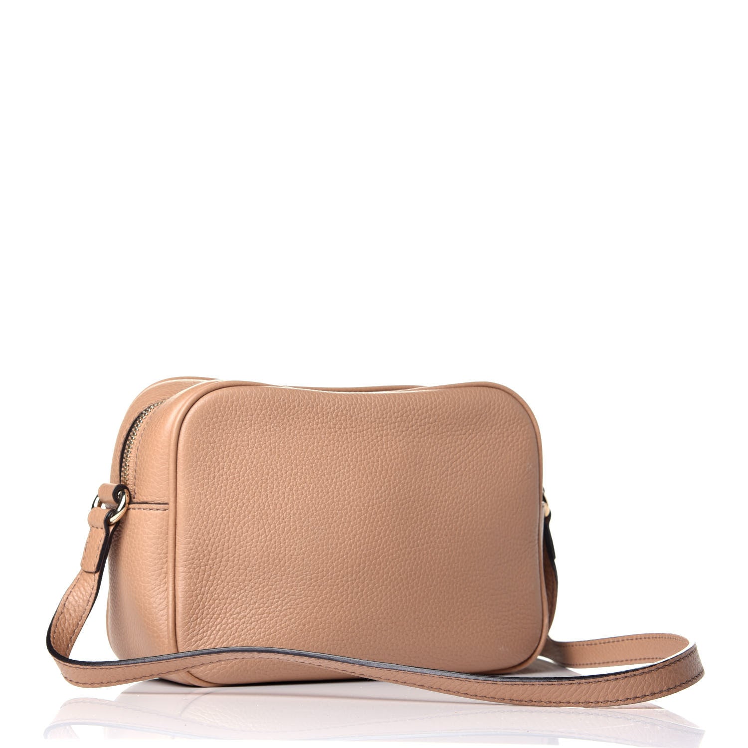 Gucci Pebbled Calfskin Small Soho Disco Bag Rose Beige 3 of 9