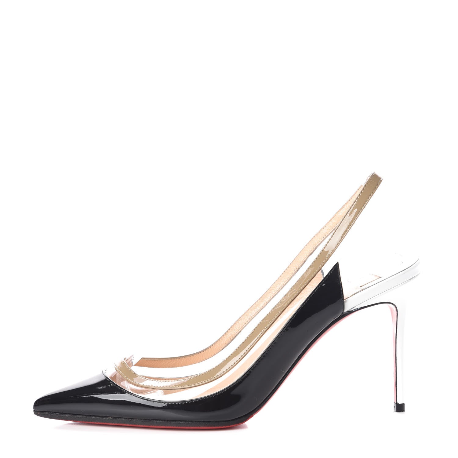 Christian Louboutin Patent PVC Paulina 100 Pumps 38.5 Black 1 of 10