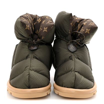 Louis Vuitton Nylon Monogram Pillow Comfort Ankle Boot 37 Khaki 8 of 25