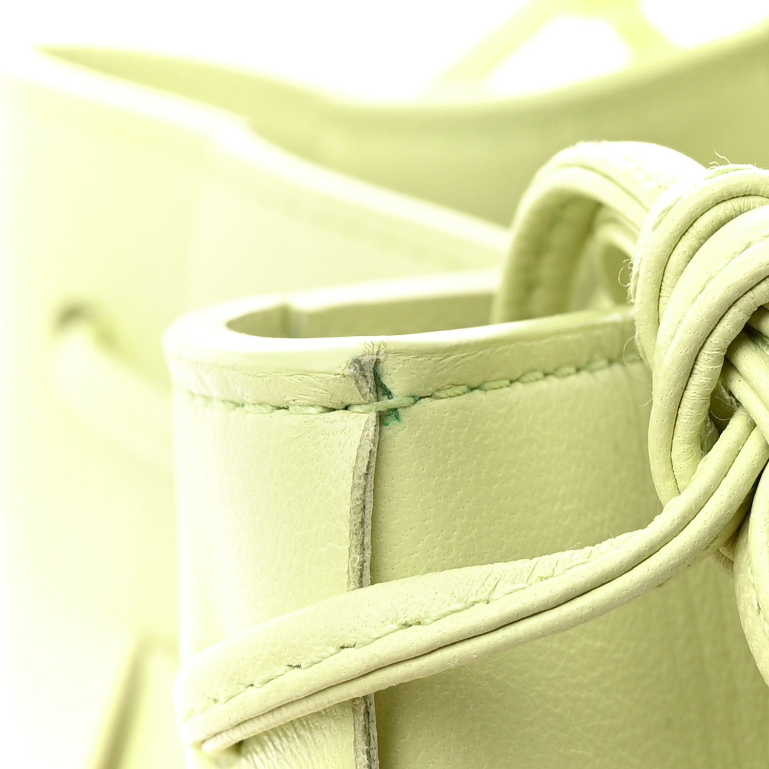 Bottega Veneta Nappa Maxi Intreccio Small Cassette Bucket Bag Lemon Washed 10 of 10