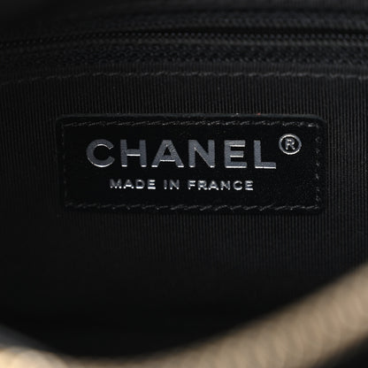 Chanel Tweed Calfskin Quilted Small Gabrielle Hobo Black Multicolor 5 of 8