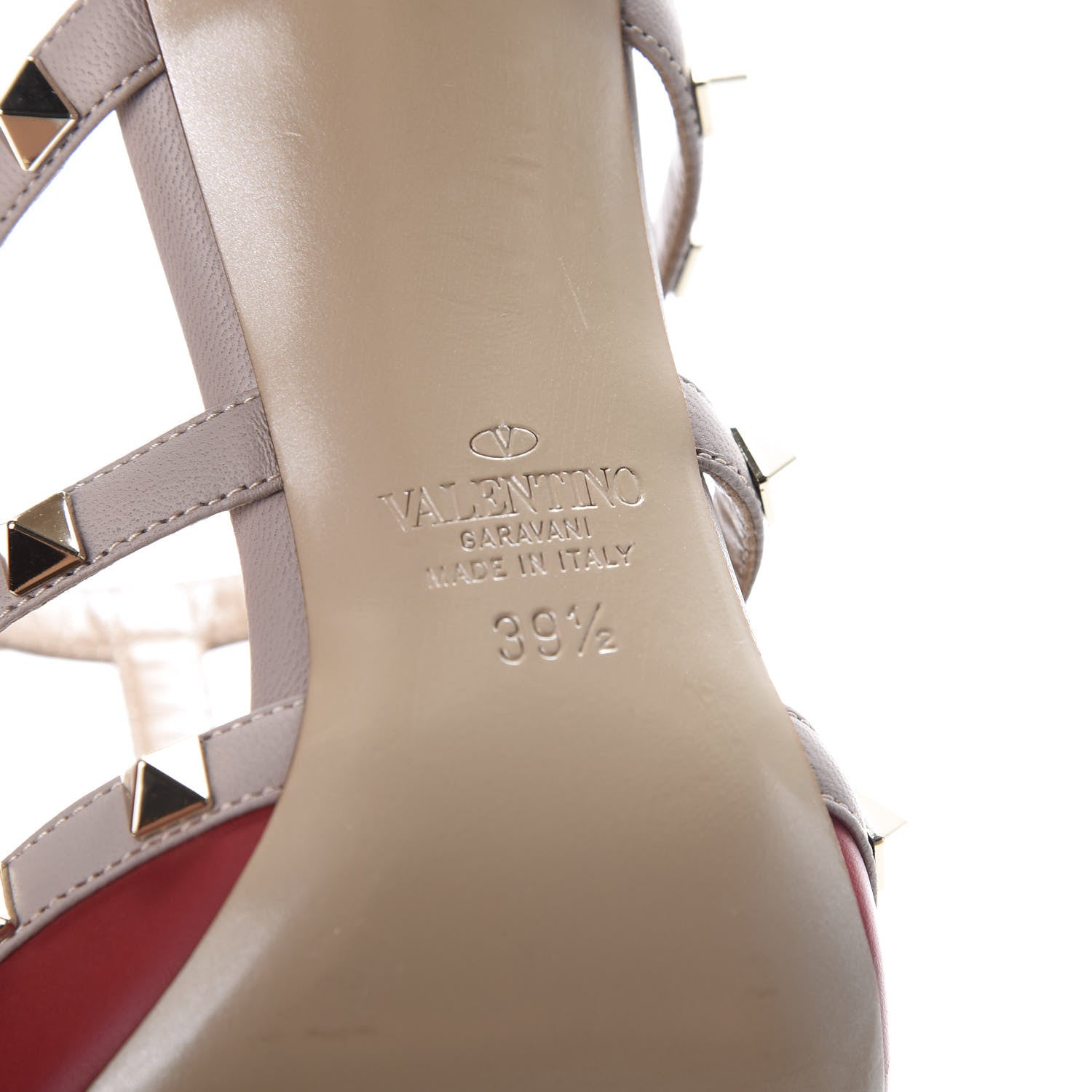 Valentino Garavani Calfskin Rockstud 90mm Cage Mules 39.5 Rosso Valentino Poudre 8 of 11