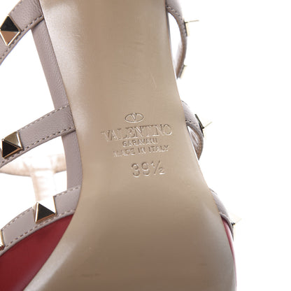 Valentino Garavani Calfskin Rockstud 90mm Cage Mules 39.5 Rosso Valentino Poudre 8 of 11