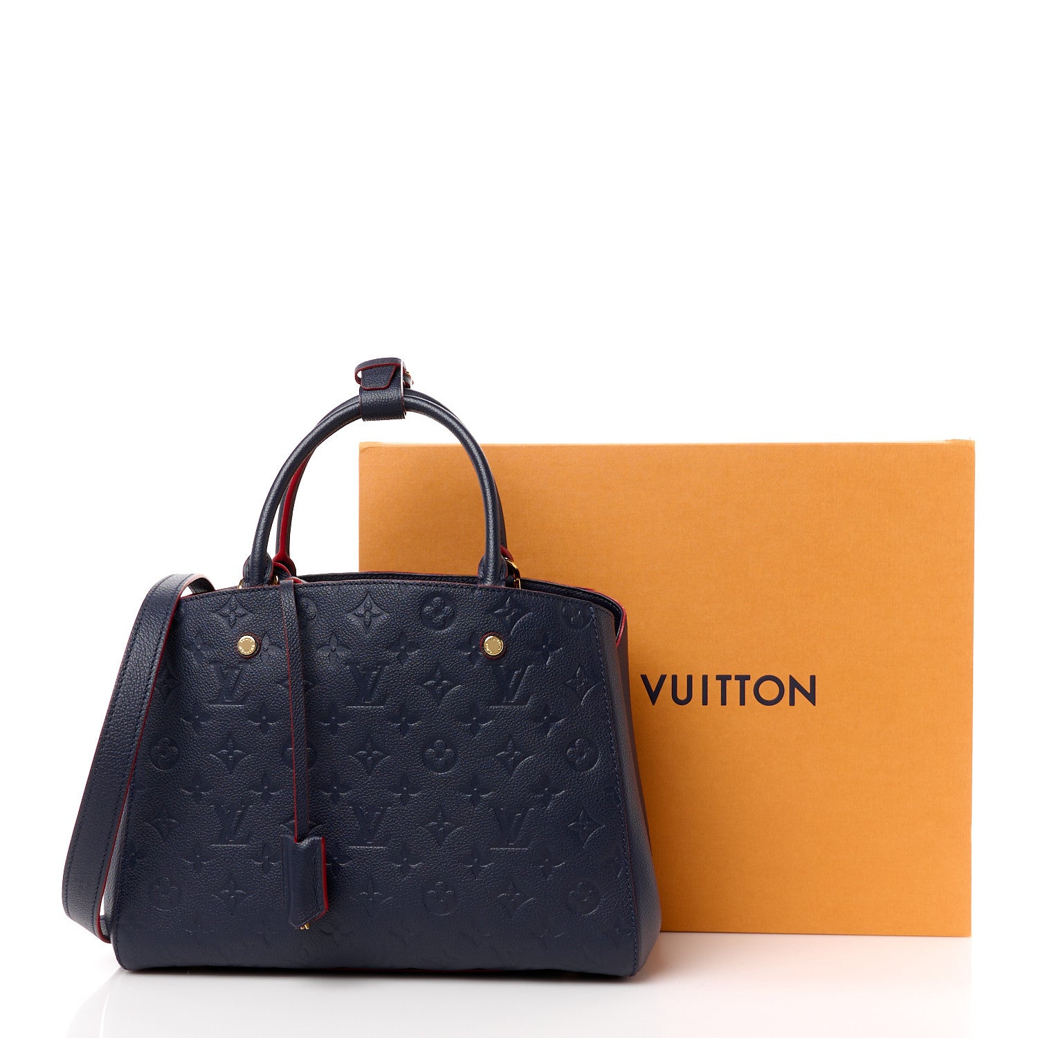 Louis Vuitton Empreinte Montaigne MM Marine Rouge 11 of 11