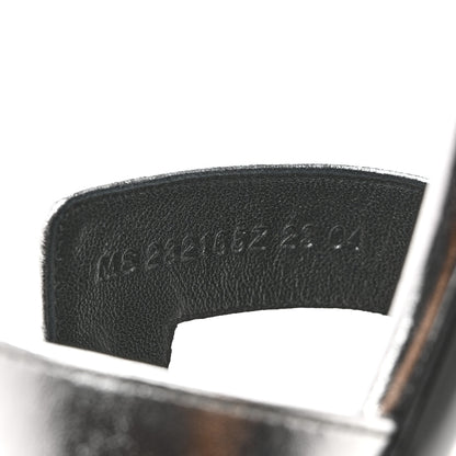 Hermes Metallic Nappa Oasis Sandals 39 Argent 9 of 9