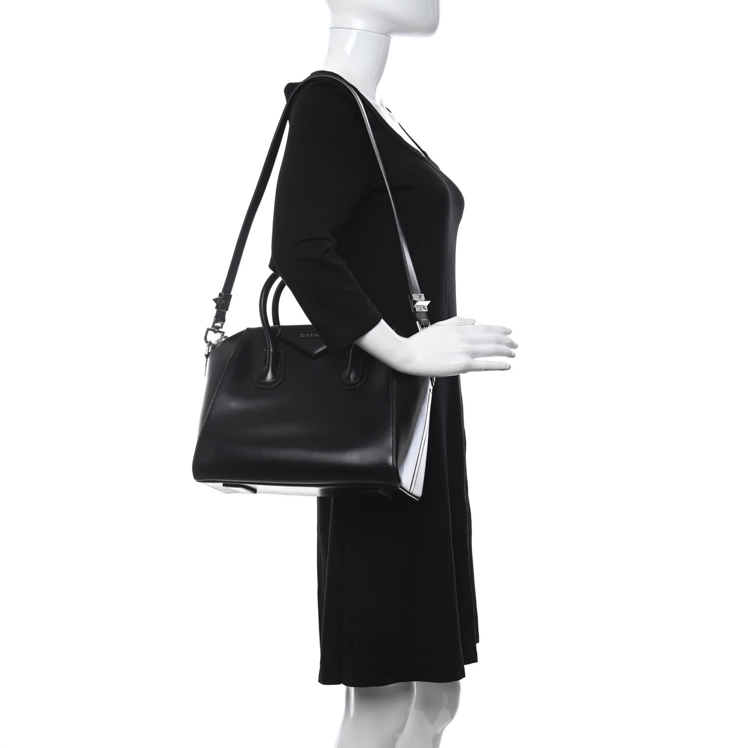 Givenchy Shiny Lord Calfskin Small Antigona Black 2 of 9