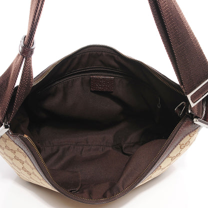 Gucci Monogram Medium Half Moon Hobo Dark Brown 7 of 9