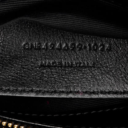 Saint Laurent Calfskin Y Quilted Monogram Small Loulou Chain Satchel Black 8 of 11