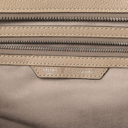 Celine Drummed Calfskin Shoulder Luggage Dune 8 of 10