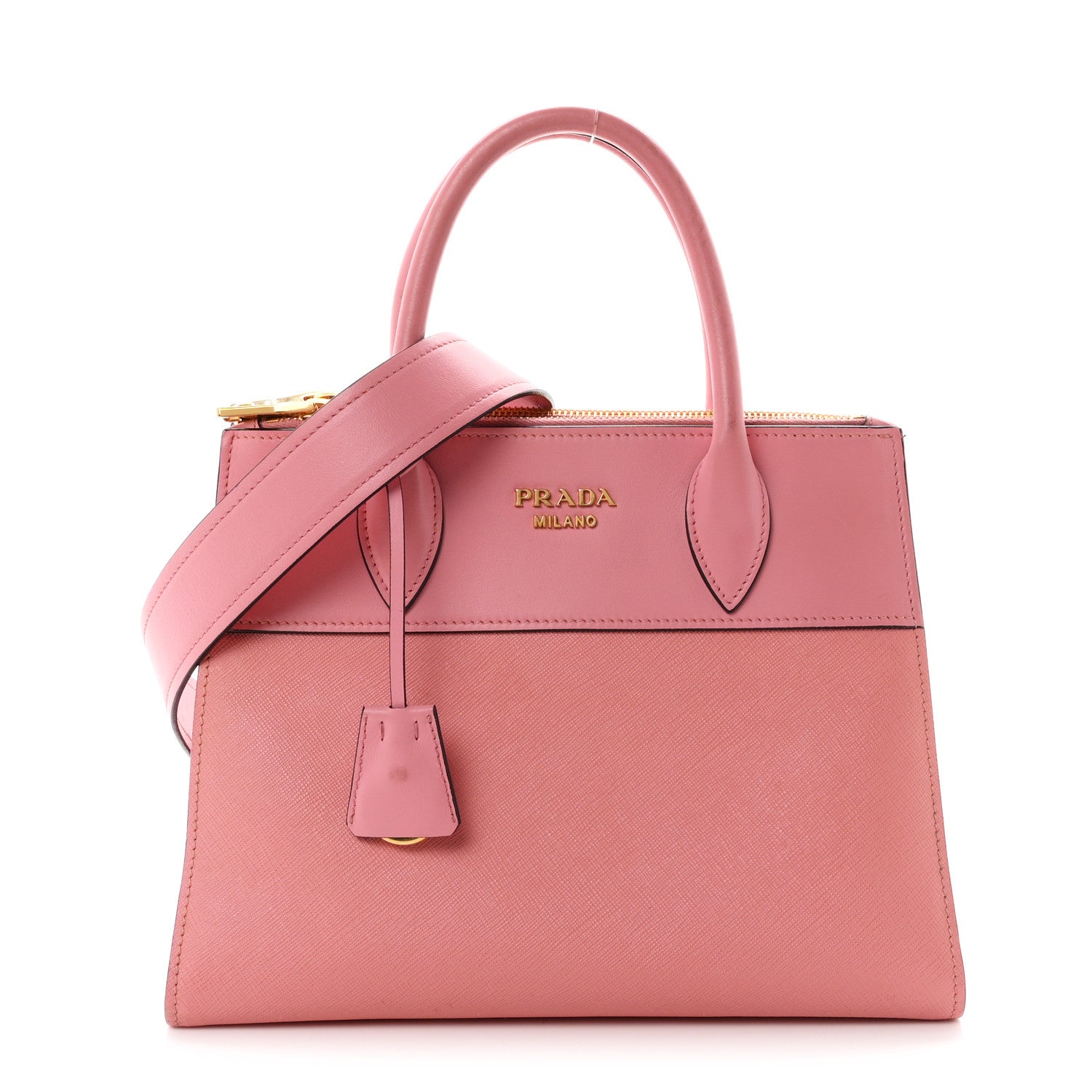 Prada Saffiano City Calfskin Small Paradigme Bag Petalo 1 of 10