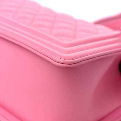 Chanel Caviar Quilted Medium Boy Flap Pink 11 of 11