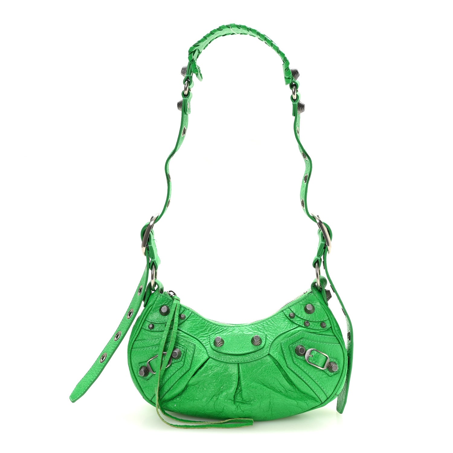 Balenciaga Agneau Arena Le Cagole Shoulder Bag XS Vivid Green 1 of 11