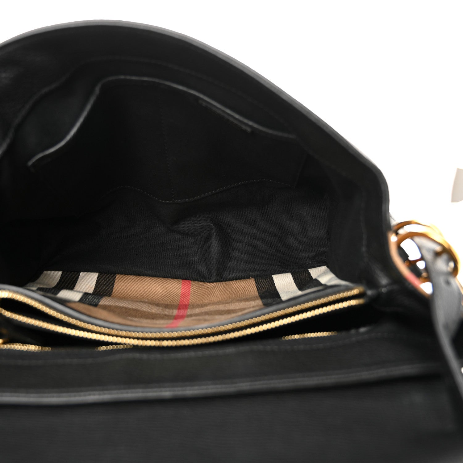 Burberry Derby Calfskin House Check Medium Camberley Black 5 of 13