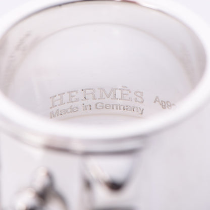 Hermes Sterling Silver Collier De Chien CDC Ring 51 5.75 6 of 6