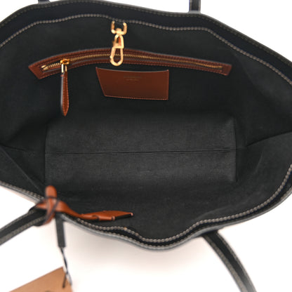 Burberry E-Canvas Check Medium Soft TB Tote Dark Birch Brown 5 of 10