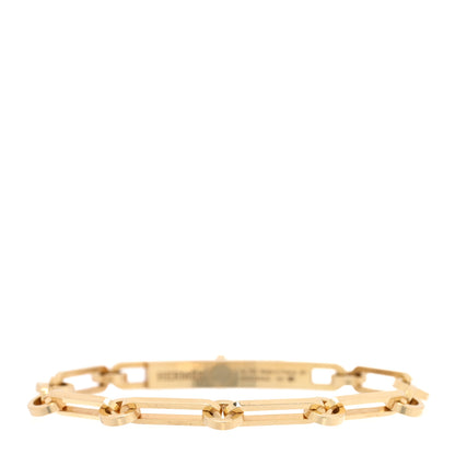 Hermes 18K Yellow Gold Diamond PM Kelly Chaine Bracelet SH 2 of 4