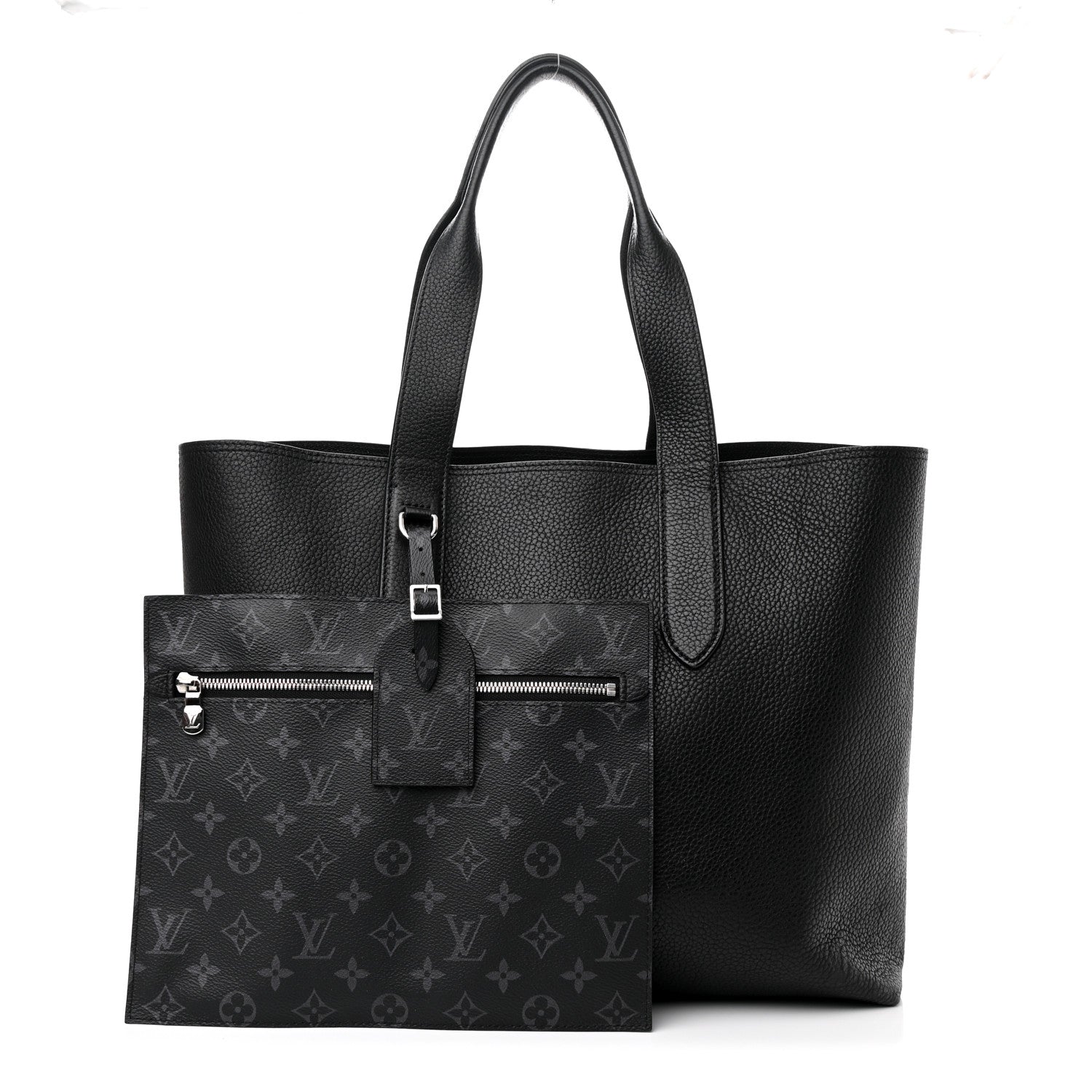 Louis Vuitton Taurillon Monogram Eclipse Cabas Voyage Black 1 of 16