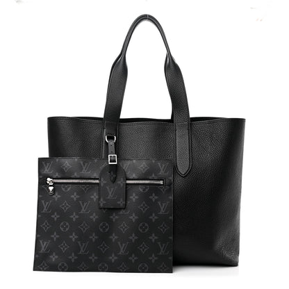 Louis Vuitton Taurillon Monogram Eclipse Cabas Voyage Black 1 of 16