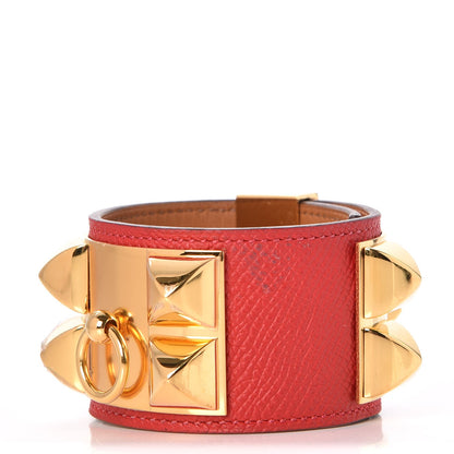 Hermes Epsom Collier de Chien CDC Bracelet S Rouge Casaque 1 of 7