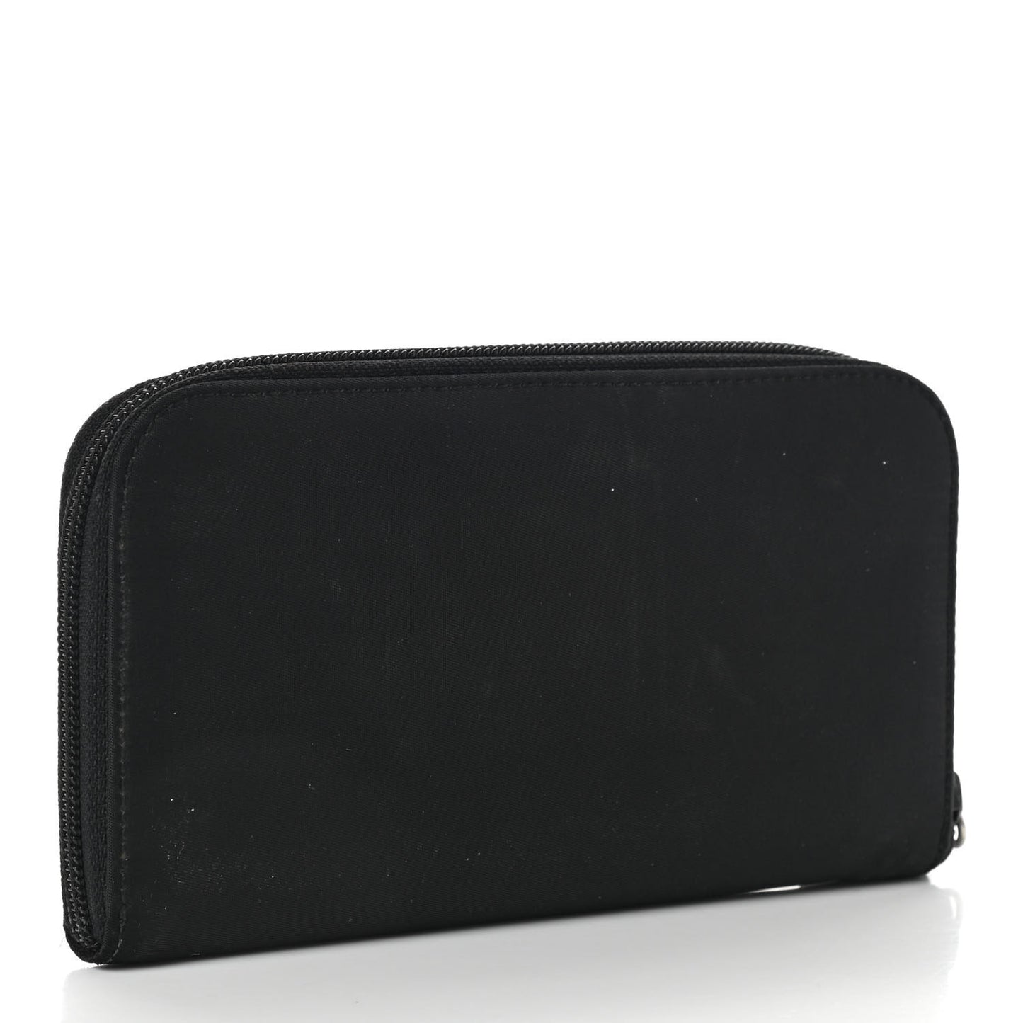 Tessuto Nylon Zip Around Wallet Black