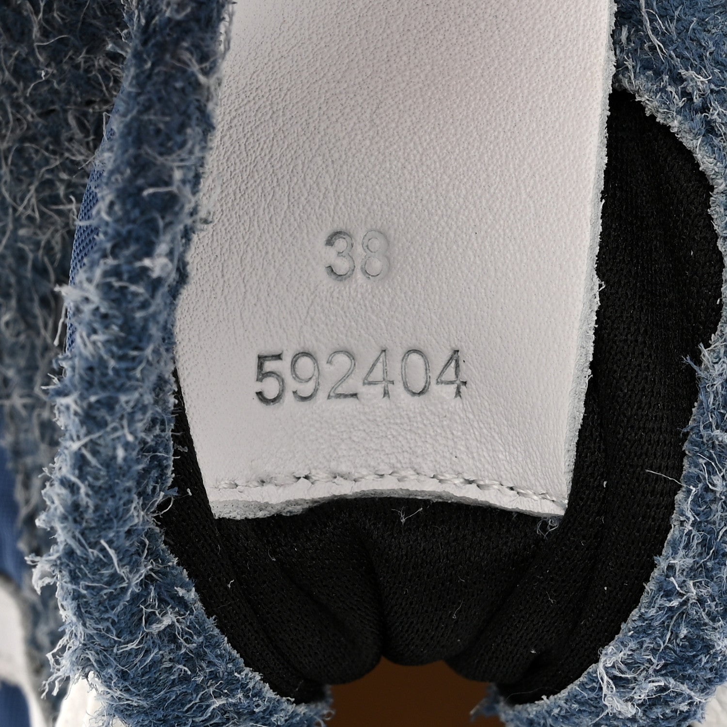 Loewe Brushed Suede Nylon Flow Runners Sneakers 38 Raw Denim 8 of 10