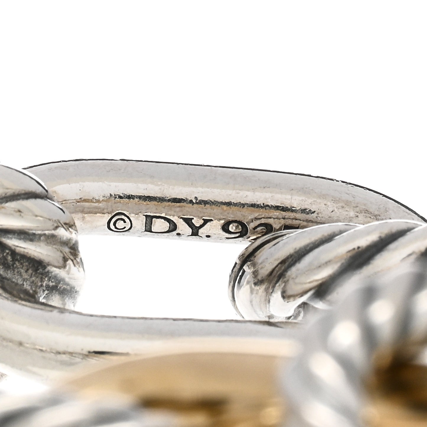 Sterling Silver 18K Yellow Gold 11mm Madison Chain Bracelet