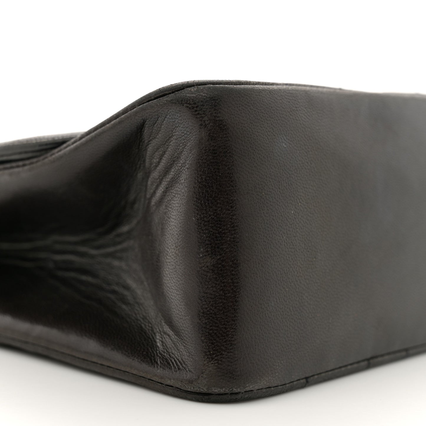 Lambskin Quilted Medium Single Flap Black