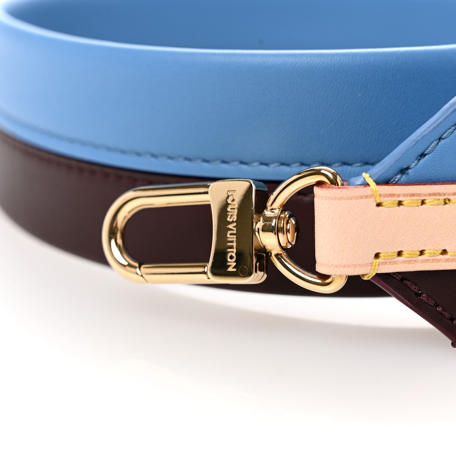Louis Vuitton Calfskin Cluny MM Shoulder Strap Blue Glacial 6 of 6