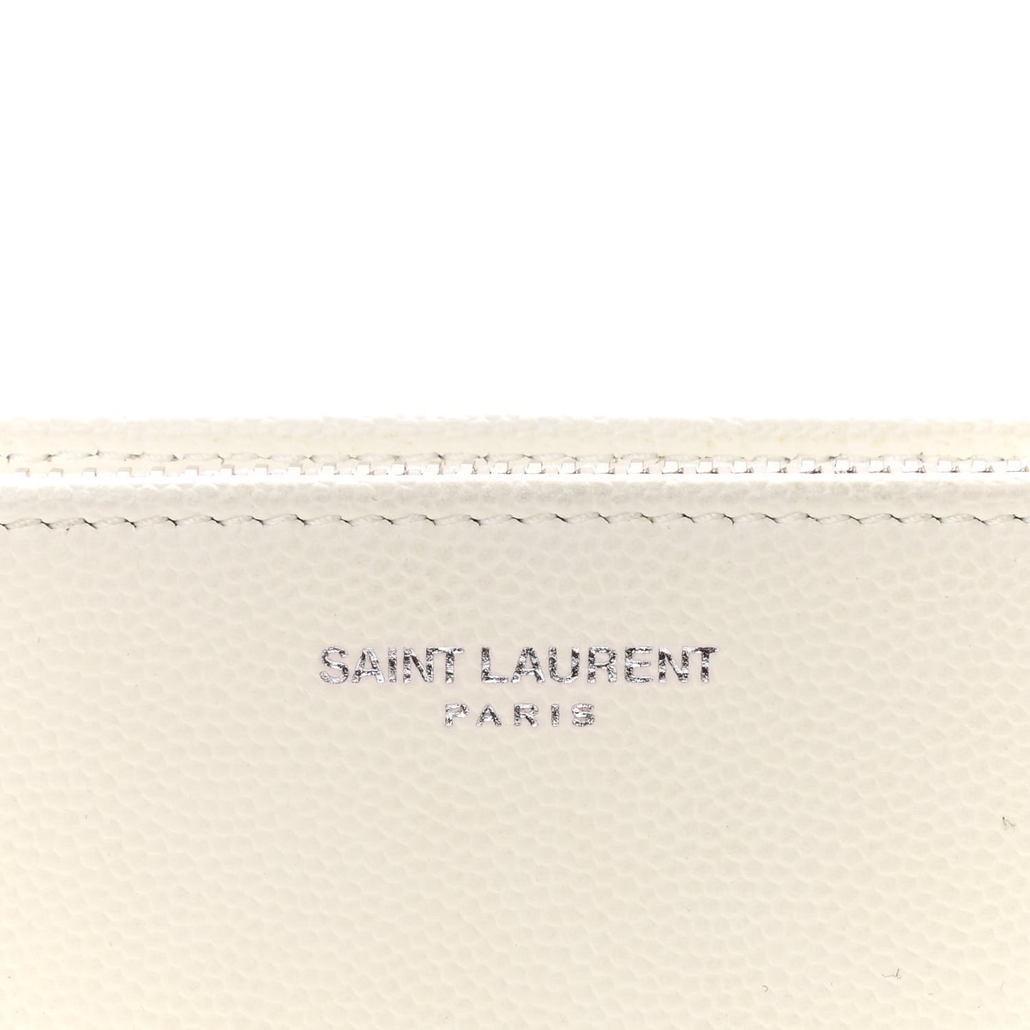Grain De Poudre Classic Zip Around Travel Wallet White