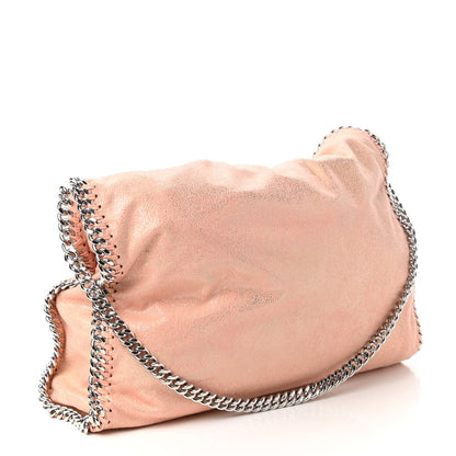 Stella McCartney Metallic Shaggy Deer Falabella Fold Over Tote Copper 4 of 11