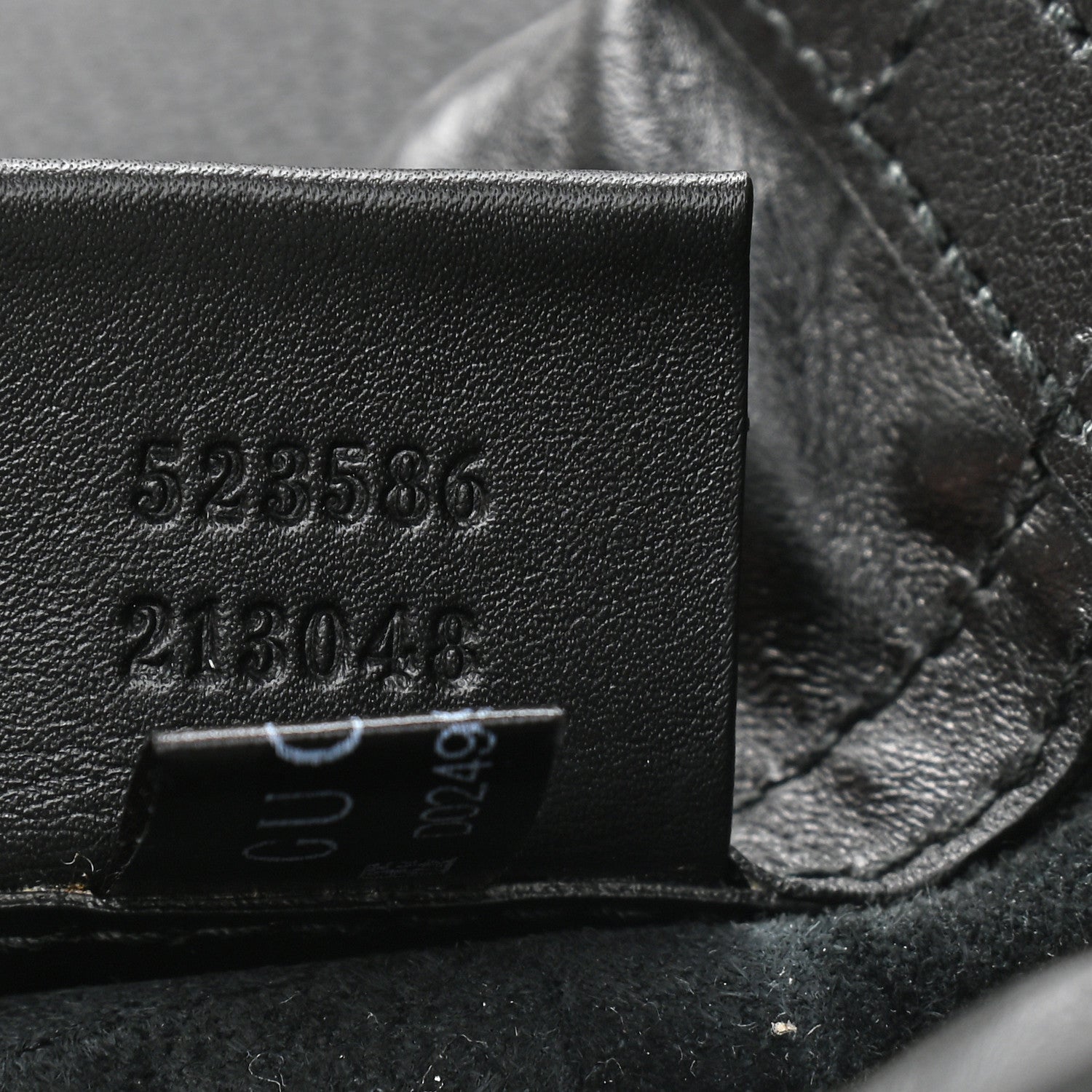 Gucci Calfskin Logo Drawstring Backpack Black 8 of 10