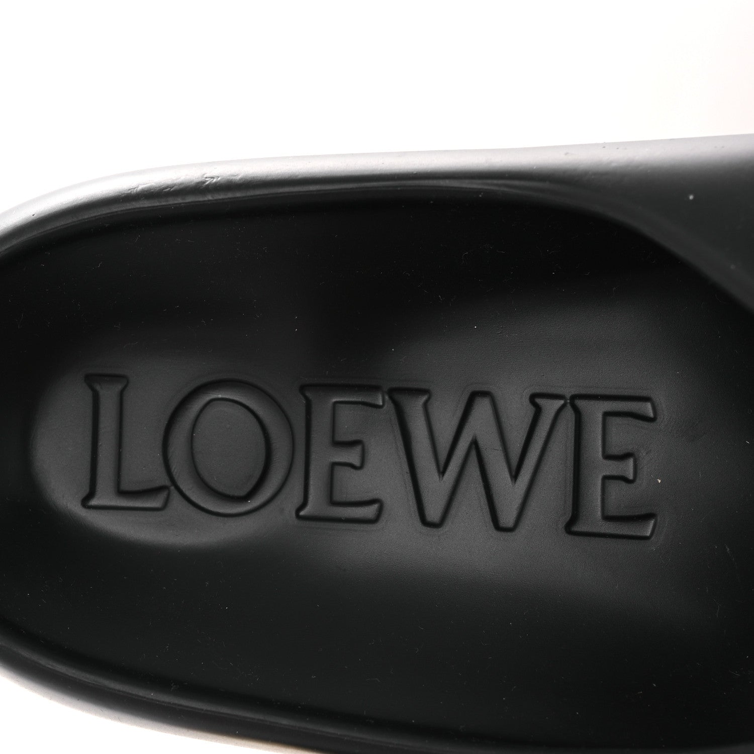 Loewe Foam Rubber Paula's Ibiza Pebble Toe Post Sandals 37 Black 9 of 11