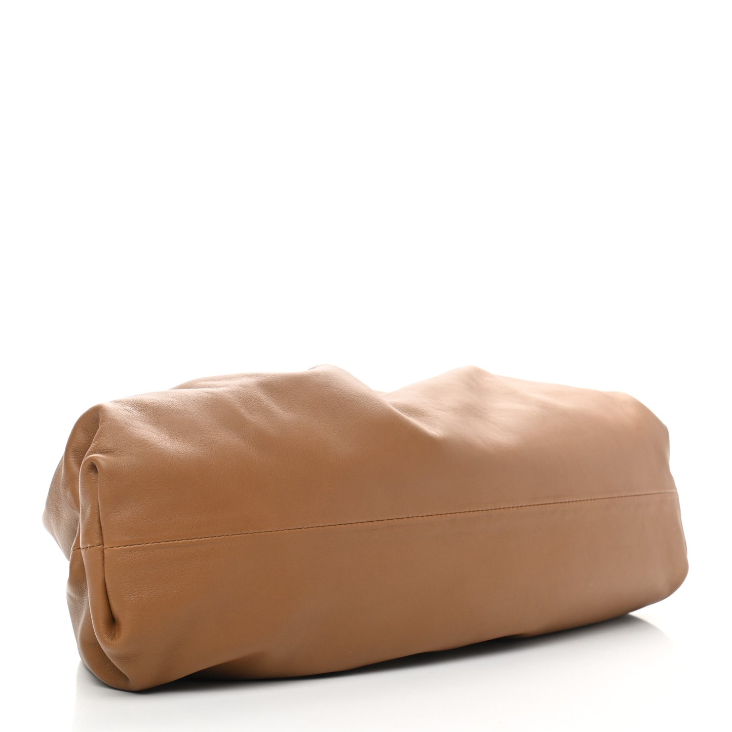 Smooth Butter Calf The Pouch Oversized Clutch Camello
