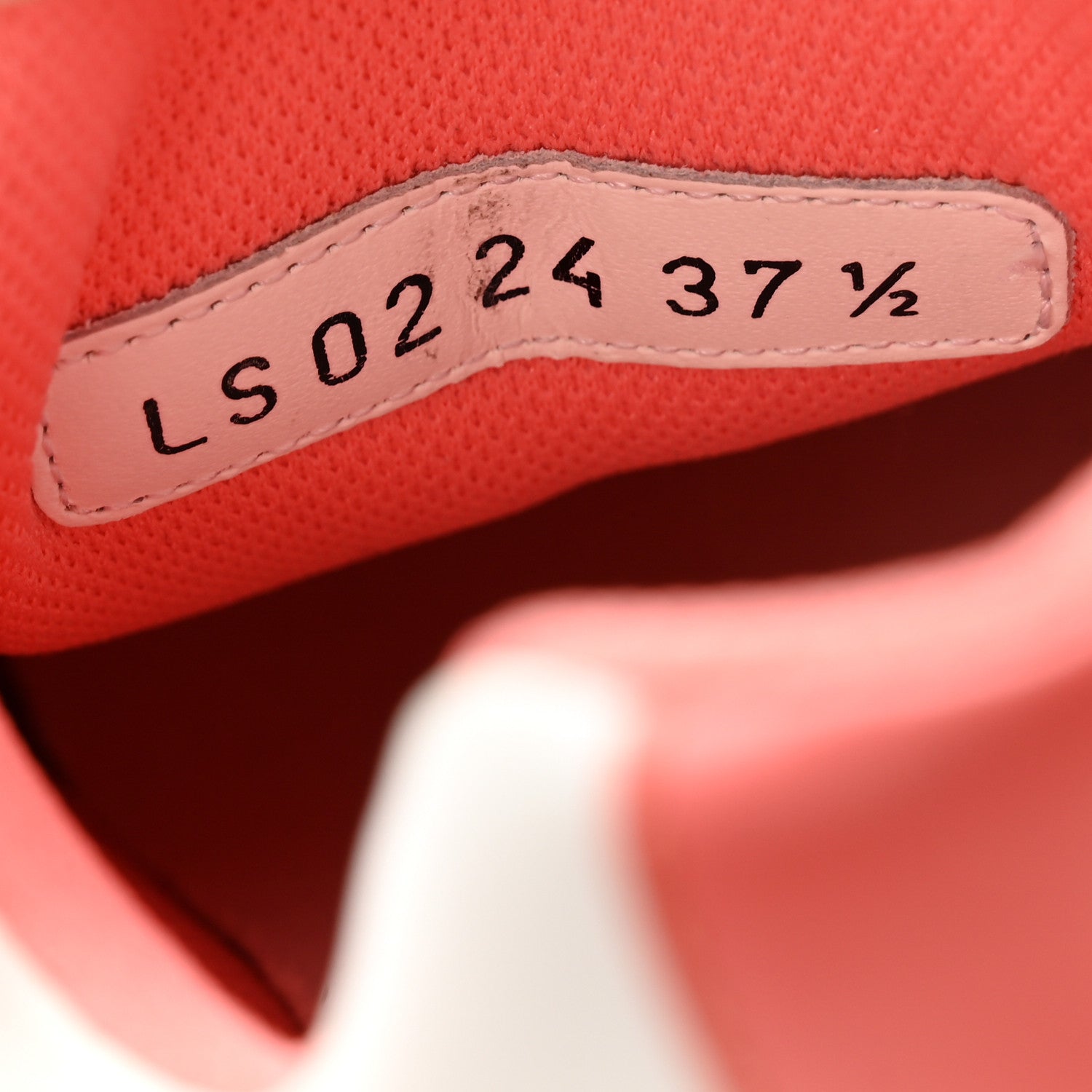 Christian Dior Calfskin Dior Star Ors Low Top Sneakers 37.5 Coral White 7 of 10