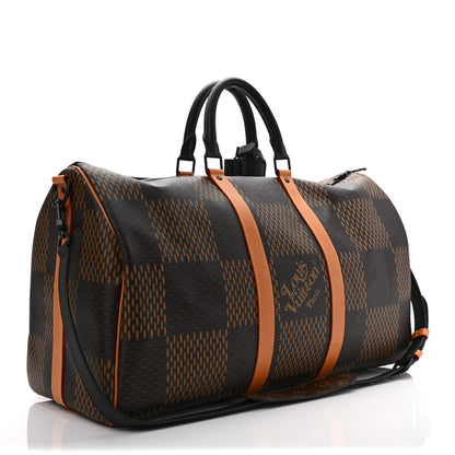 Louis Vuitton X NIGO Giant Damier Ebene Monogram Keepall Bandouliere 50 2 of 9