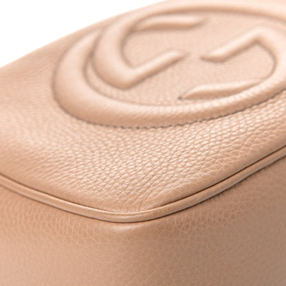 Gucci Pebbled Calfskin Small Soho Disco Bag Camelia 12 of 14