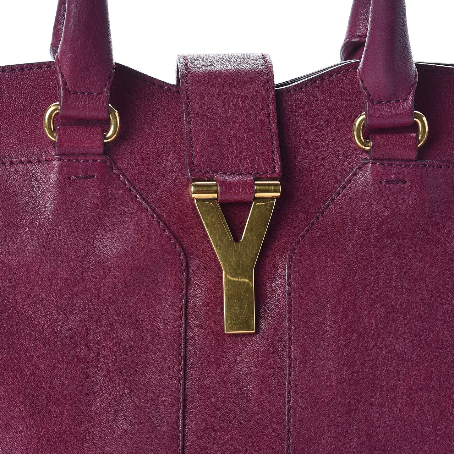 Sheepskin Medium Cabas ChYc Black Cherry