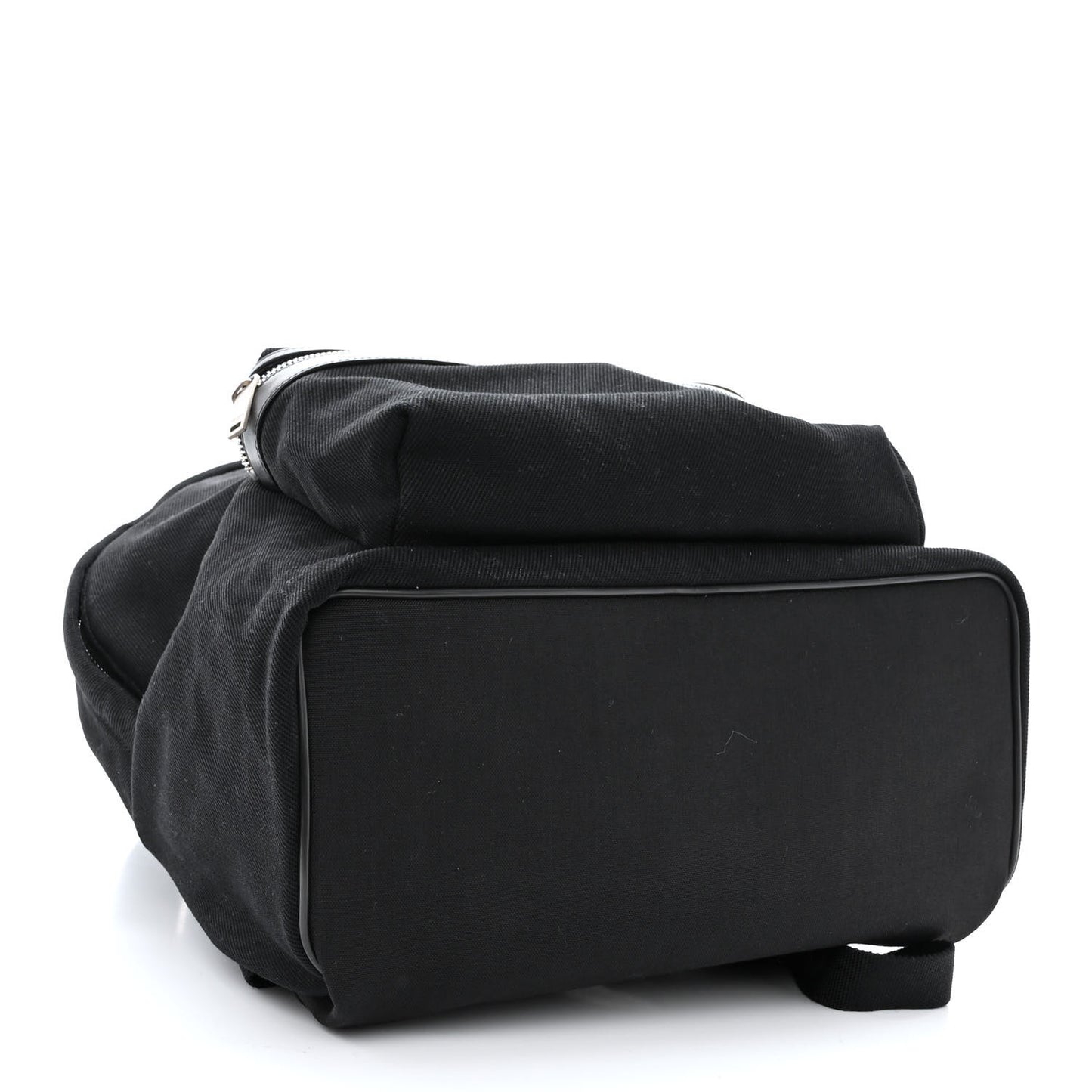 Canvas Signature Embroidered City Backpack Black